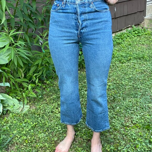 Levis Ribcage Crop Boot Size 26 - Picture 2 of 5